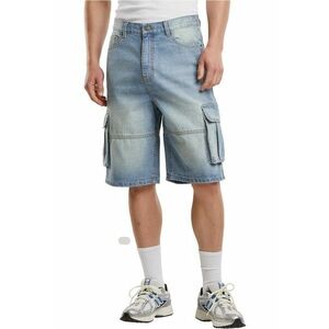 Pantaloni scurti cargo din denim imagine