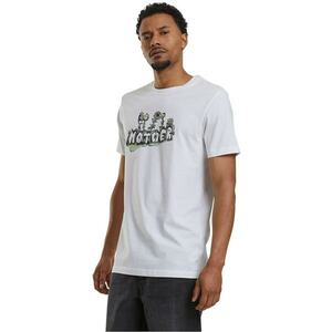 Tricou unisex cu decolteu la baza gatului si imprimeu imagine