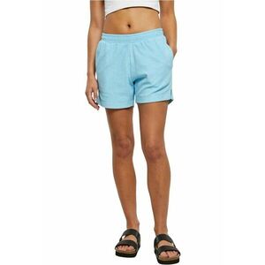 Pantaloni scurti cu buzunare laterale si model uni imagine