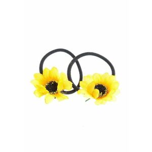 Set 2 elastice de par model floarea soarelui imagine