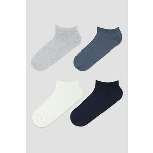 Set de sosete foarte scurte cu model uni - 4 piese imagine