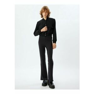 Pantaloni evazati cu talie inalta imagine