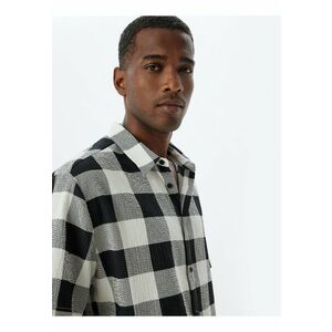 Camasa cu maneci scurte si model in carouri imagine