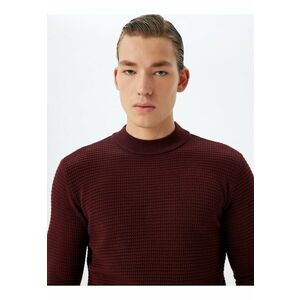 Pulover texturat cu decolteu la baza gatului imagine