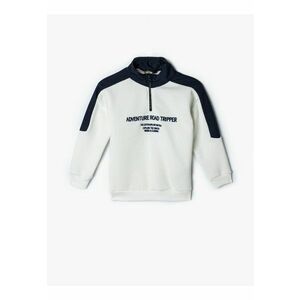 Bluza de trening din amestec de bumbac cu fenta cu fermoar imagine