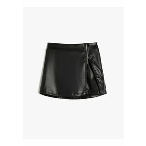 Fusta-pantalon din piele ecologica imagine