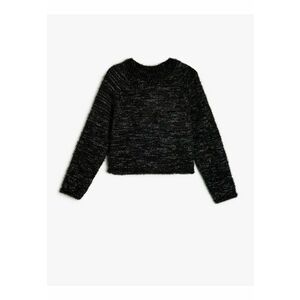 Pulover pufos si stralucitor imagine