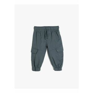 Pantaloni cargo cu talie elastica imagine