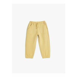 Pantaloni de trening cu croiala conica si snur de ajustare imagine