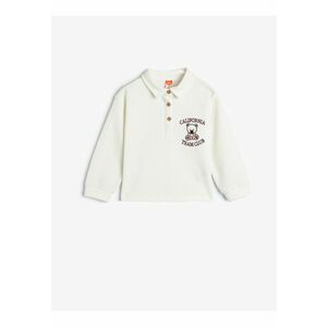 Bluza de trening texturata cu guler polo imagine