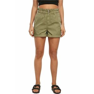 Pantaloni scurti cu terminatii pliabile si talie inalta imagine