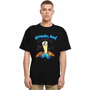 Tricou cu decolteu la baza gatului si imprimeu grafic imagine