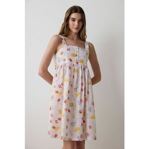 Camasa de noapte cu decolteu patrat imagine