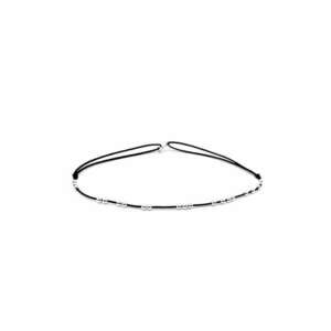 Bratara pentru Picior cu bilute din Argint 925 - snur reglabil imagine