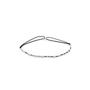 Bratara pentru Picior cu bilute din Argint 925 - snur reglabil imagine