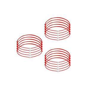 Set 15 bratari Martisor cu Cristale Swarovski - snur rosu reglabil - 1 Martie imagine