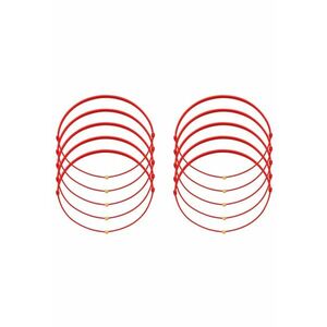 Set 10 bratari Martisor cu Cristale Swarovski snur rosu reglabil - 1 Marsstie imagine