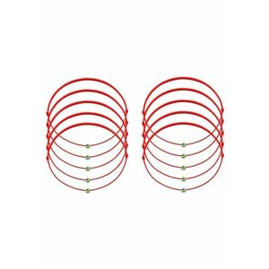 Set 10 bratari Martisor cu Cristale Swarovski snur rosu reglabil - 1 Marsstie imagine