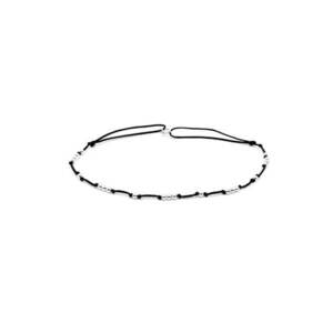 Bratara pentru Picior cu 21 de bilute din Argint 925 - snur reglabil imagine