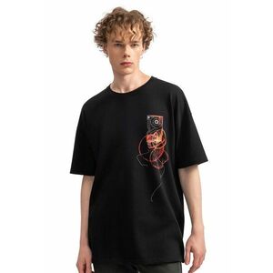 Tricou unisex cu imprimeu abstract imagine