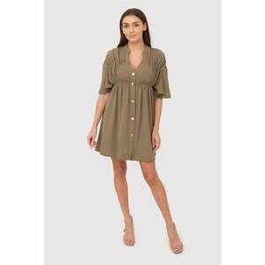 Rochie cu decolteu cu nasturi DA1757 imagine