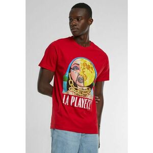 Tricou cu design grafic si decolteu la baza gatului imagine