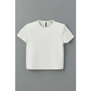 Tricou cu model uni si decolteu la baza gatului imagine