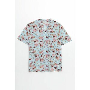 Camasa cu maneci scurte si model floral imagine