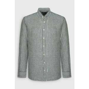 Camasa din amestec de in cu model in dungi imagine