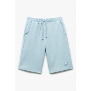 Pantaloni scurti din bumbac cu aspect texturat imagine