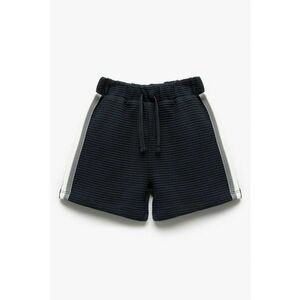 Pantaloni scurti cu snur si benzi laterale contrastante imagine