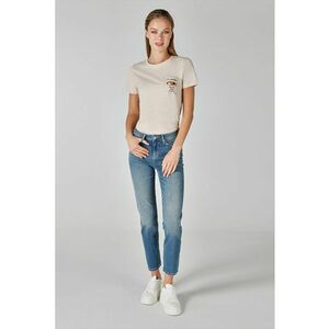 Blugi crop slim fit imagine