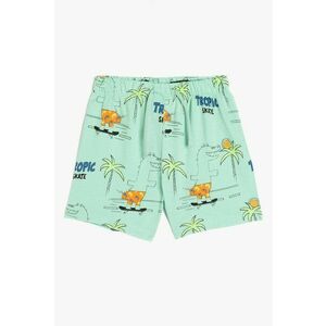 Pantaloni scurti de bumbac cu imprimeu imagine