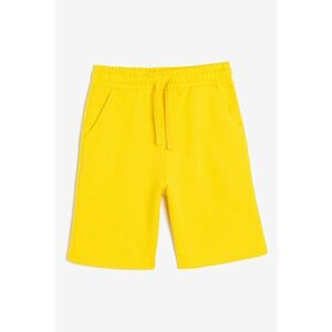 Pantaloni scurti uni cu buzunare laterale imagine