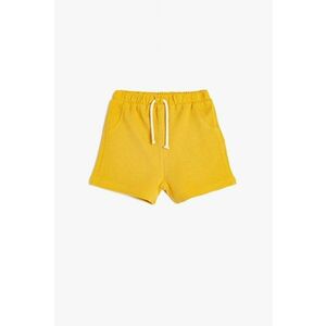 Pantaloni scurti din bumbac cu snururi de ajustare imagine