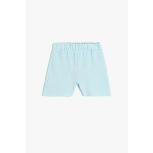 Pantaloni scurti texturati cu talie elastica imagine