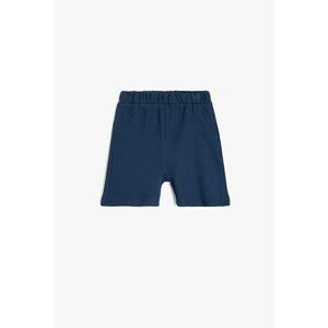 Pantaloni scurti texturati cu talie elastica imagine