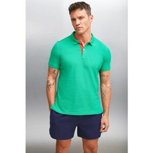 Tricou polo regular fit din bumbac imagine