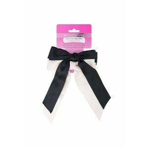 Funda de par din Satin Alb & Negru 2 buc imagine