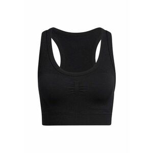 Bustiera sport fara cusaturi - elastan/poliamida - negru - imagine