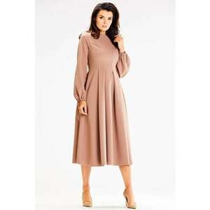 Midi Rochie Maneca lunga - Evazat A595 imagine