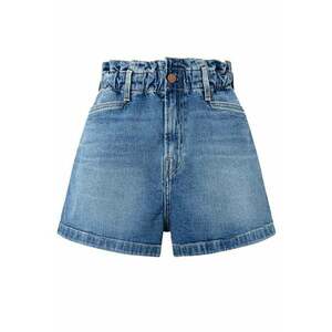 Blugi scurti dama bumbac/elastan - albastru - imagine