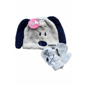 Set caciula si manusi gri imagine