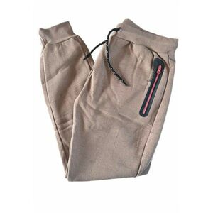 Pantaloni sport dama lungi - maro - bumbac/poliester - talie elastica - imagine