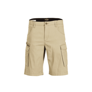 Pantaloni scurti copii - Jack&Jones - bej - 100% bumbac - 6 buzunare - croiala clasica imagine