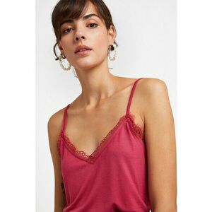 Top cu decolteu in V si garnituri din dantela imagine