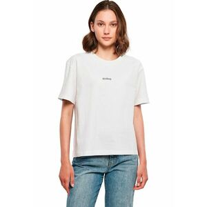 Tricou cu decolteu rotund si imprimeu pe partea din spate imagine