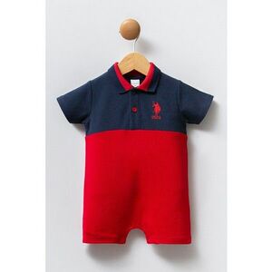 Salopeta din bumbac cu design in doua nuante imagine