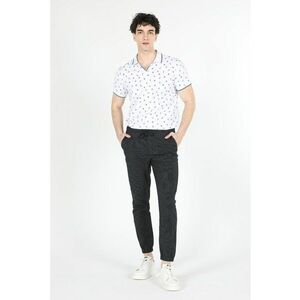 Pantaloni in dungi cu snur in talie imagine