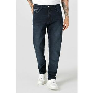 Blugi cu talie joasa si aspect decolorat imagine